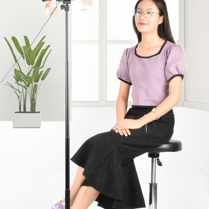 Compatible with Apple, Bluetooth Tripod Mobile Phone Holder Live Selfie