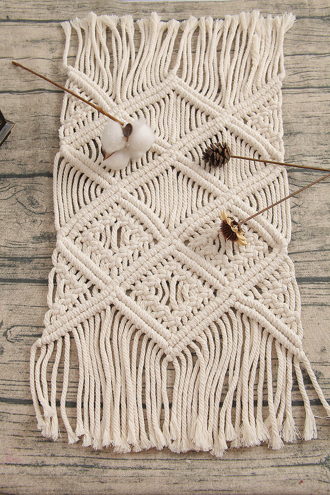 Nordic Woven Table Runner Hand-woven Table Blanket Wedding Banquet Decoration Tablecloth Eco-friendly Cotton Rope