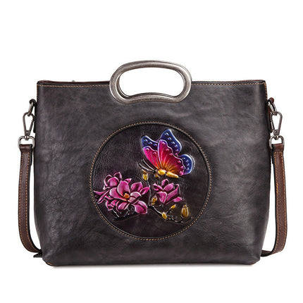 Shoulder Bag Ladies Handbags European And American Embossed Handmade Bags