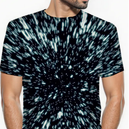 Men's Breathable PURPLE ARTISTIC SWIRL DESIGN 3D T Shirt