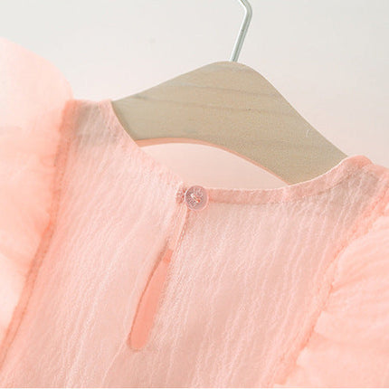 Summer Fashionable Dress Western Princess Dress Baby Girl 4 Fashion Net Celebrity 3 Years Old Summer Dress Wholesale