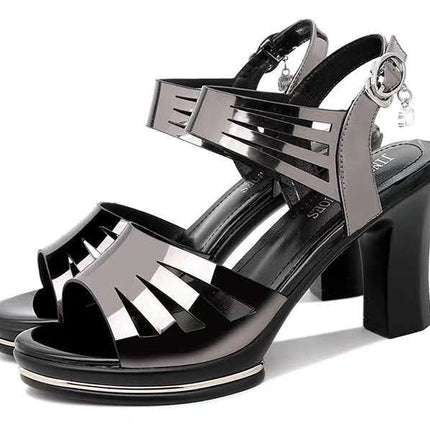 Fish Mouth Shoes Rome Waterproof Platform Women