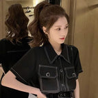 Top / Black / S