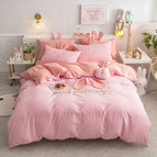 Light pink jade / Fourpiece set of 2.0m bed she