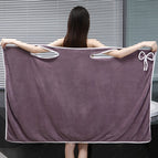 Coffee color bow / 80x135cm