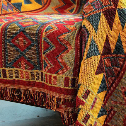 Bohemian Bed Blanket Cover Blanket Geometric Tapestry Sofa Blanket