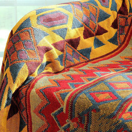 Bohemian Bed Blanket Cover Blanket Geometric Tapestry Sofa Blanket