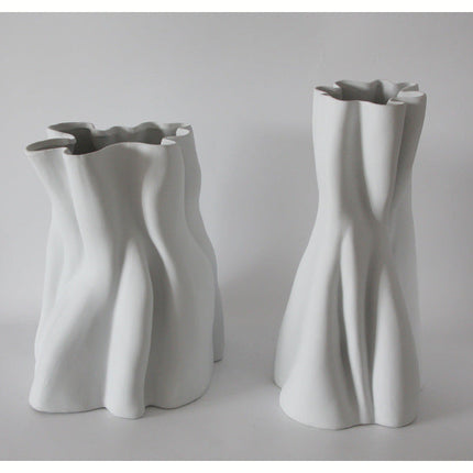 Model Room Living Room Entrance White Ceramic Biscuit Large Vase