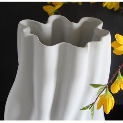 Model Room Living Room Entrance White Ceramic Biscuit Large Vase