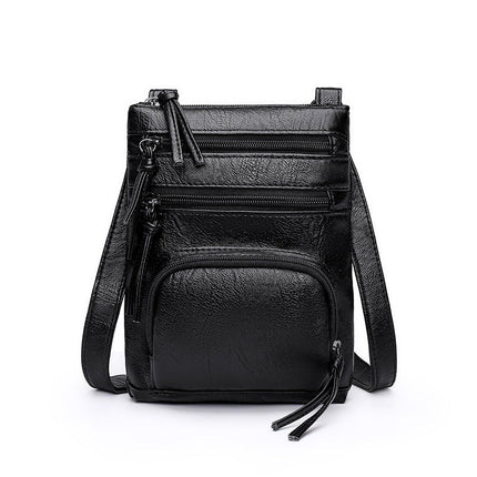 Real Leather Shoulder Bag Handbag Purse Cross Body Organizer Smart Phone Pockets