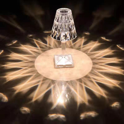 NEW Elegant Bedside or outside Diamond Acrylic Princess Table Lamp