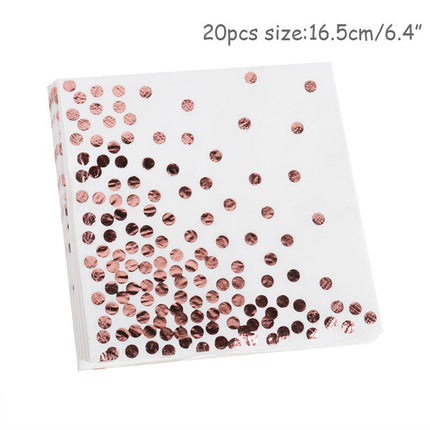 Disposable Tableware Set For Paper Plate Table