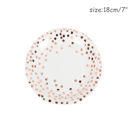Disposable Tableware Set For Paper Plate Table