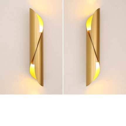 Modern Wall Lamp LED Aluminum AC Elegant Living Bedroom Decoration Black White