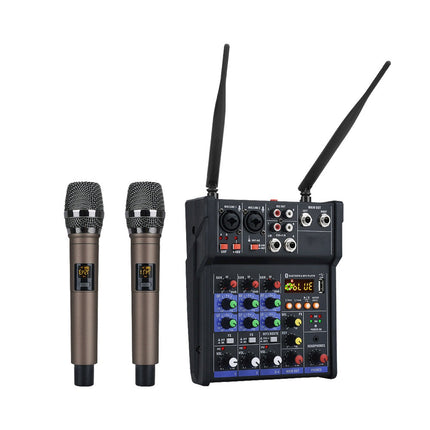 USB Bluetooth 4-channel Small Mixer With Power Amplifier