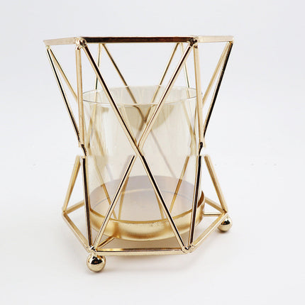 Nordic Light Luxury Dining Table Flower Arrangement Flower Decoration Glass