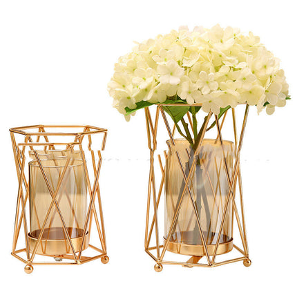 Nordic Light Luxury Dining Table Flower Arrangement Flower Decoration Glass