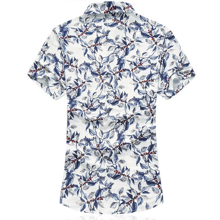 Summer Men's Plus Size Short-sleeved Shirt