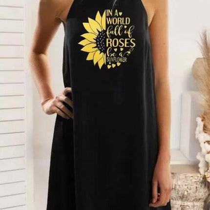 Women's Dress Summer New Product Printed Camisole Mid Length Skirt