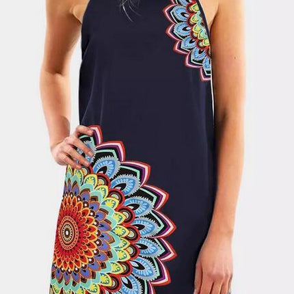 Women's Dress Summer New Product Printed Camisole Mid Length Skirt