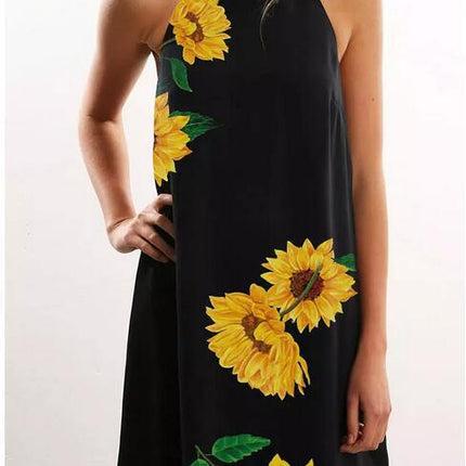 Women's Dress Summer New Product Printed Camisole Mid Length Skirt