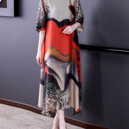 Crepe De Chine Silk Plus Size Dress