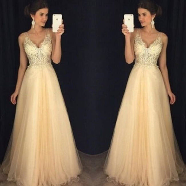 Lady Lace Dresses Evening Gown Wedding