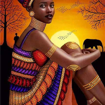 Diamond Painting New Product African Woman Rhinestone Diamond Embroidery