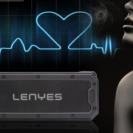Cold lion (Lenyes) Bluetooth speaker black 360 degree surround waterproof shatter-resistant wireless speaker / stereo