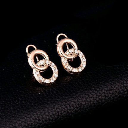 Necklace Earrings Bracelet Ring Jewelry Set European and American Plated 18K Jewelry Four-piece Set