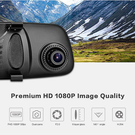 8 Inch 4G Android cloud mirror driving recorder