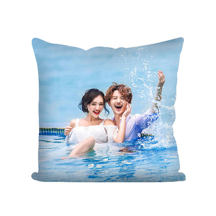 DIY Custom Photo Car Sofa Real-life Double-sided Logo Quilt Dual-use Cushion