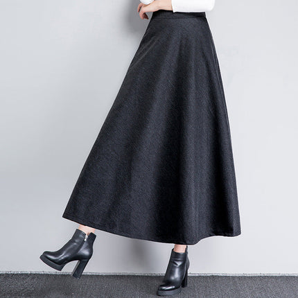 High-waist Long Plus-size Women's Dress