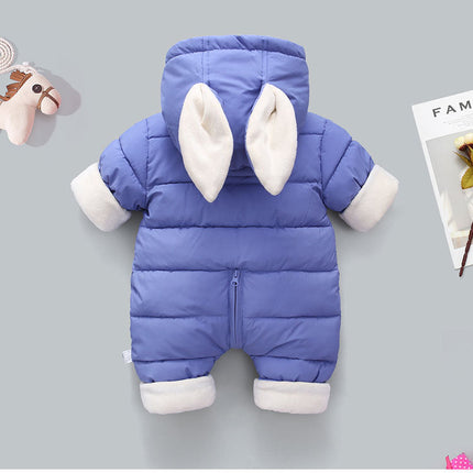 Children's heavy down cotton suit one piece suit