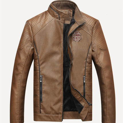 Casual non-iron processing leather clothing