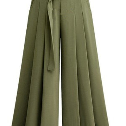 Pleated casual pants