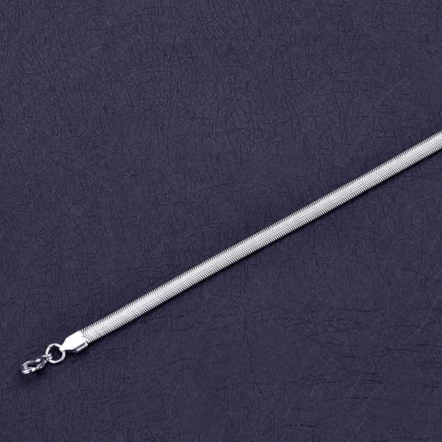 6mm Stainless Steel Snake Chain Bracelet – Unisex