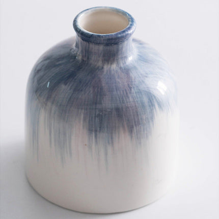 Hand Painted Blue Simple Ins Style Ceramic Decorative Vase