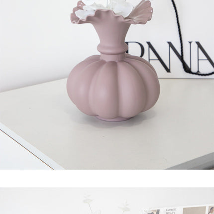 Creative Ceramic Vase Nordic Style Ins Living Room Flower Arrangement Soft Home Decoration