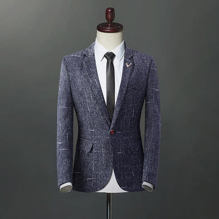 Men's slim suit in autumn and winter