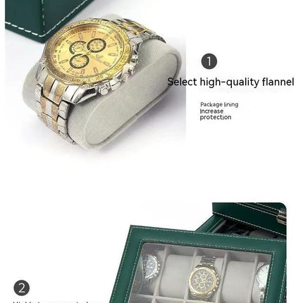 Dark Green Watch Storage Box Watch Display Packaging