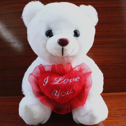 Love Colorful Luminous Bear Recording Hug Plush Toy Doll Birthday Gift