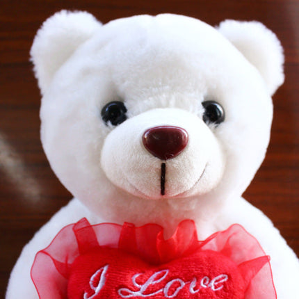 Love Colorful Luminous Bear Recording Hug Plush Toy Doll Birthday Gift