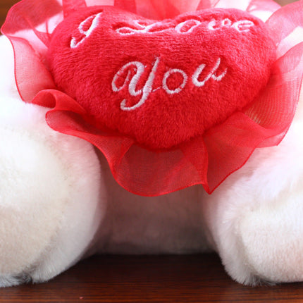 Love Colorful Luminous Bear Recording Hug Plush Toy Doll Birthday Gift