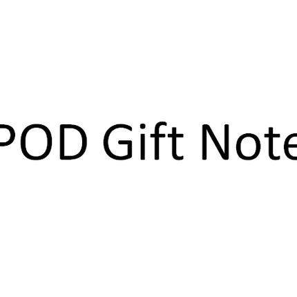 POD Gift Note