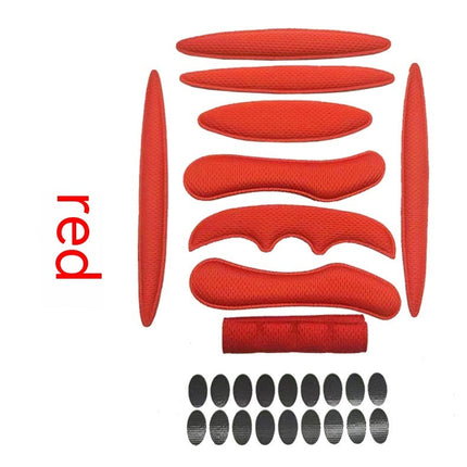 Cycling Bike Helmet Lining Universal Breathable Sponge Liner With Velcro Chin Pad Hot Press Molding