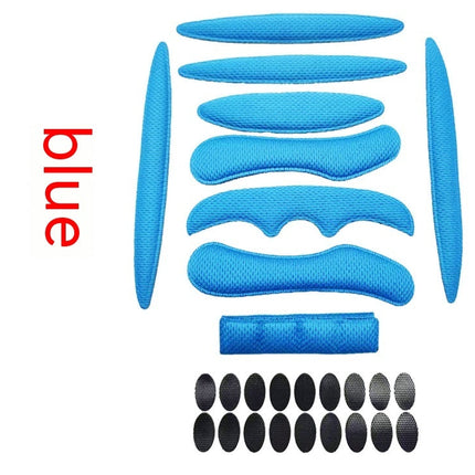 Cycling Bike Helmet Lining Universal Breathable Sponge Liner With Velcro Chin Pad Hot Press Molding