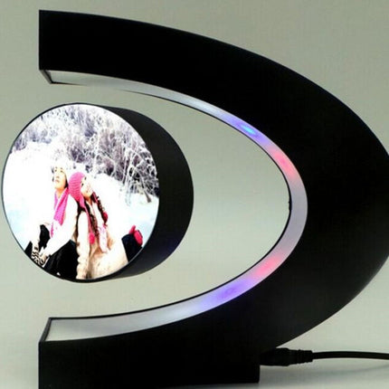 Electronic Magnetic Floating LED 3D Photo Frame Night Light