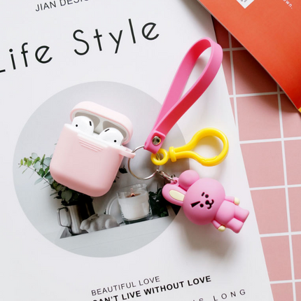 Compatible with Apple, Bulletproof Boys Keychain AirPods Cover