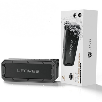 Cold lion (Lenyes) Bluetooth speaker black 360 degree surround waterproof shatter-resistant wireless speaker / stereo